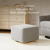 M11288PGEW,Babyletto,Kiwi Glider Recliner w/ Electronic Control and USB in Performance Grey Eco-Weave