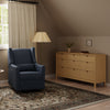 M11288PVET,Babyletto,Kiwi Glider Recliner w/ Electronic Control and USB in Performance Navy Eco-Twill