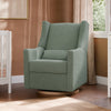 M11288STLB,Babyletto,Kiwi Glider Recliner w/ Electronic Control and USB in Sage Teddy Loop w/ Light Wood Base