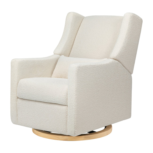 M11288WBG,Babyletto,Kiwi Glider Recliner w/ Electronic Control and USB in Ivory Boucle w/Gold Base