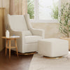 M11288WBG,Babyletto,Kiwi Glider Recliner w/ Electronic Control and USB in Ivory Boucle w/Gold Base