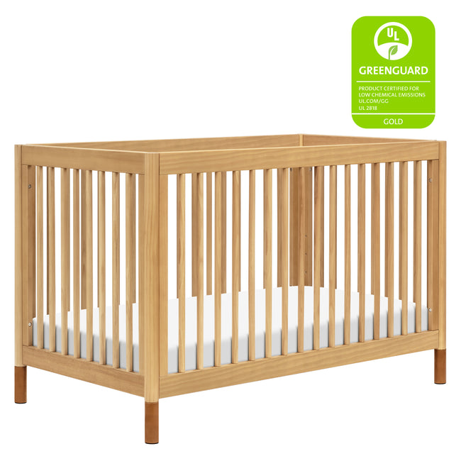 M12901HYVTL,Babyletto,Gelato 4-in-1 Convertible Crib w/Toddler Bed Kit in Honey/Vegan Tan Leather Feet