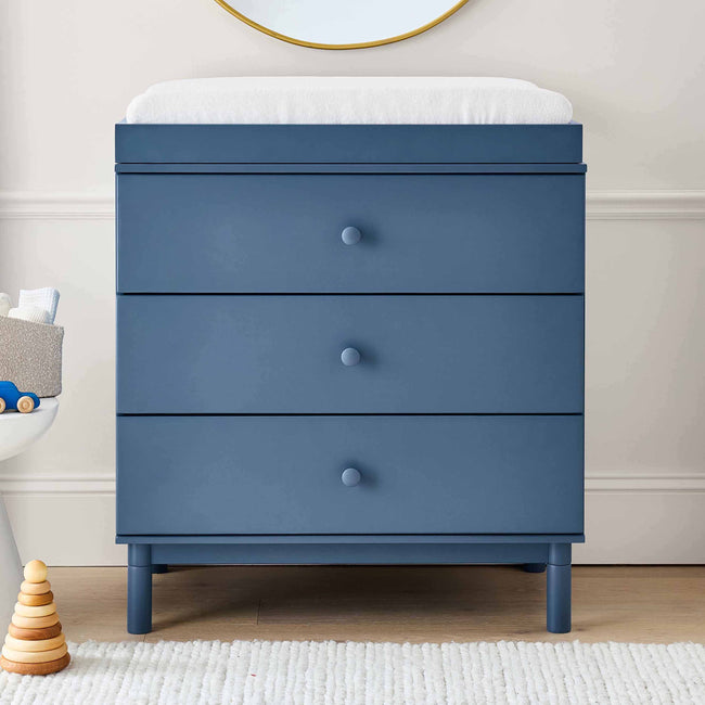 M12923CVB,Babyletto,Gelato 3-Drawer Changer Dresser w/Removable Changing Tray in Cove Blue