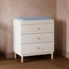 M12923WNX,Babyletto,Gelato 3-Drawer Changer Dresser  Washed Natural Ft w/Removable Changing Tray in White