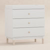 M12923WNX,Babyletto,Gelato 3-Drawer Changer Dresser  Washed Natural Ft w/Removable Changing Tray in White