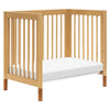 M12998HYVTL,Babyletto,Gelato 4-in-1 Convertible Mini Crib and Twin bed in Honey with Vegan Tan Leather Feet