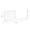 M12999W,The MDB Family,Toddler Bed Conversion Kit for Gelato Mini in White