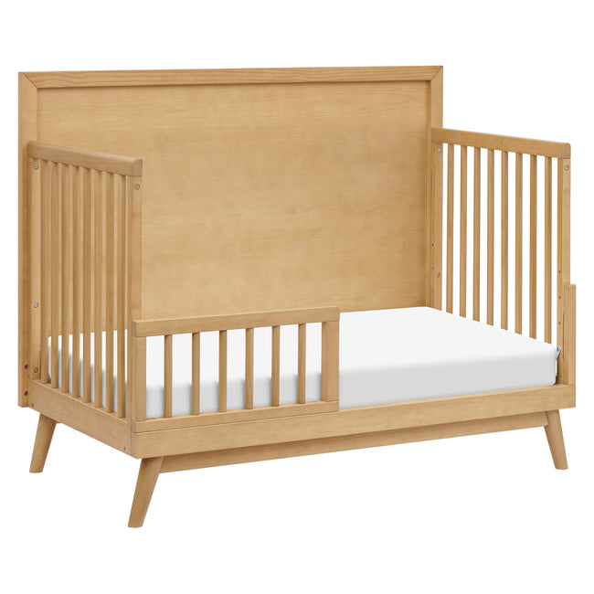 M15901HY,Babyletto,Palma Mid-Century 4-in-1 Convertible Crib w/ Toddler Bed Conversion in Honey
