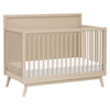 M15901TPE,Babyletto,Palma Mid-Century 4-in-1 Convertible Crib w/Toddler Bed Conversion in Taupe