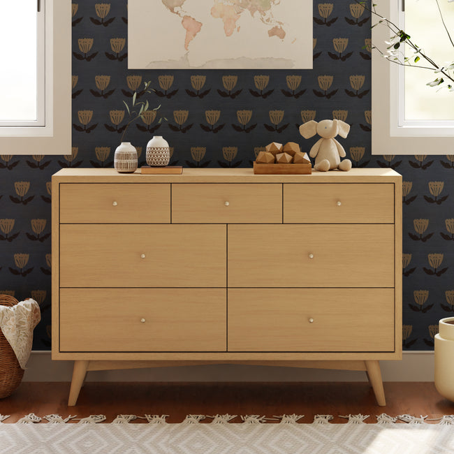M15916HY,Babyletto,Palma 7-Drawer Double Dresser  Assembled in Honey
