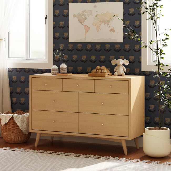 M15916HY,Babyletto,Palma 7-Drawer Double Dresser  Assembled in Honey