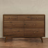 M15916NL,Babyletto,Palma 7-Drawer Double Dresser  Assembled in Natural Walnut