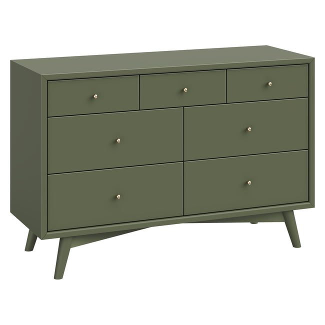 M15916OL,Babyletto,Palma 7-Drawer Double Dresser  Assembled in Olive