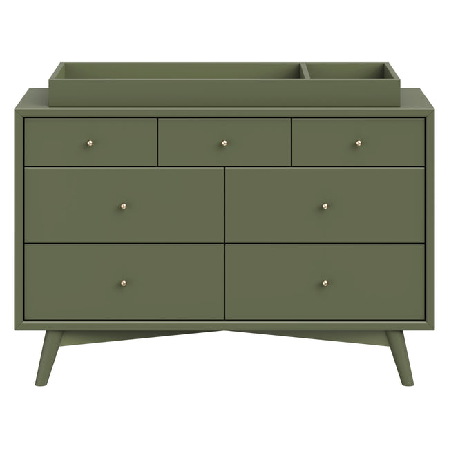 M15916OL,Babyletto,Palma 7-Drawer Double Dresser  Assembled in Olive