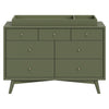 M15916OL,Babyletto,Palma 7-Drawer Double Dresser  Assembled in Olive