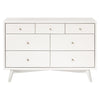 M15916RW,Babyletto,Palma 7-Drawer Double Dresser  Assembled in Warm White