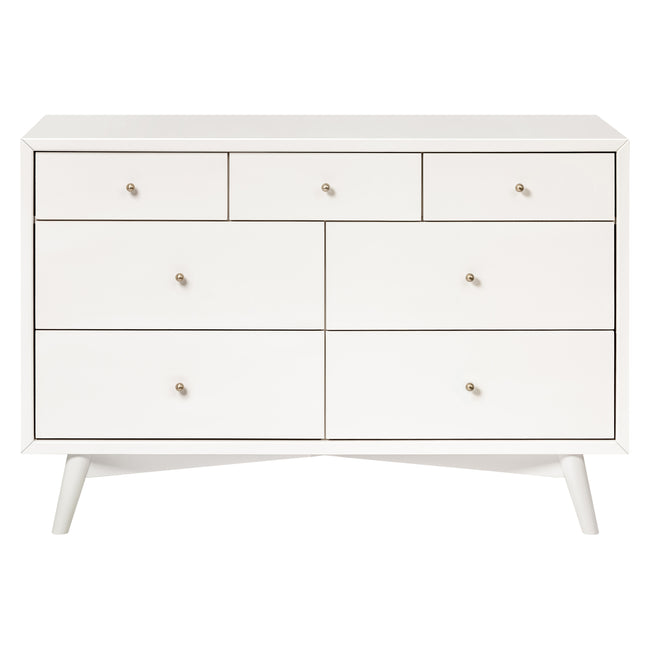M15916RW,Babyletto,Palma 7-Drawer Double Dresser  Assembled in Warm White