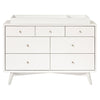 M15916RW,Babyletto,Palma 7-Drawer Double Dresser  Assembled in Warm White