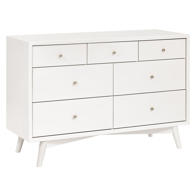 M15916RW,Babyletto,Palma 7-Drawer Double Dresser  Assembled in Warm White