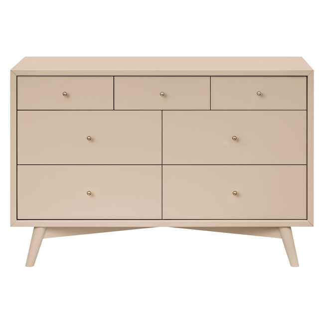M15916TPE,Babyletto,Palma 7-Drawer Double Dresser  Assembled in Taupe