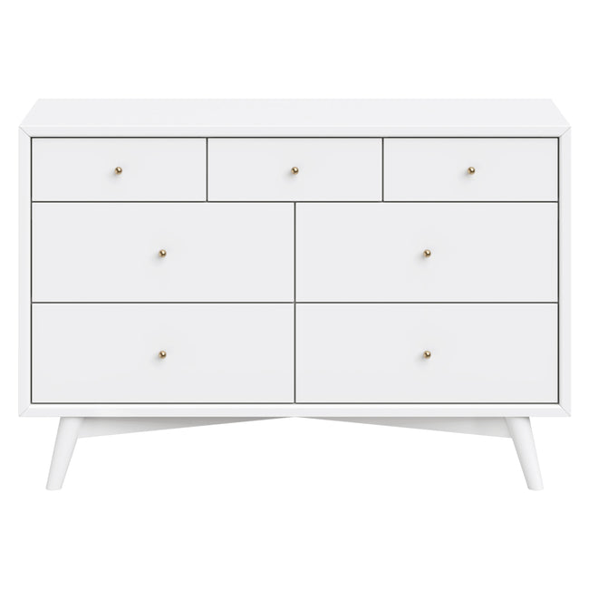 M15916W,Babyletto,Palma 7-Drawer Double Dresser  Assembled in White