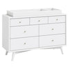 M15916W,Babyletto,Palma 7-Drawer Double Dresser  Assembled in White