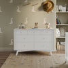 M15916W,Babyletto,Palma 7-Drawer Double Dresser  Assembled in White
