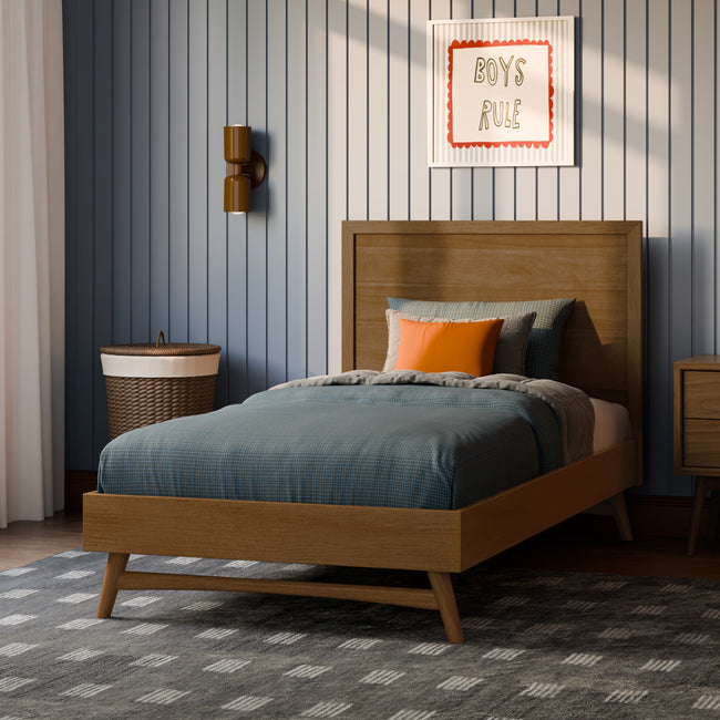 M15969NL,Babyletto Kids,Palma Twin Bed in Natural Walnut