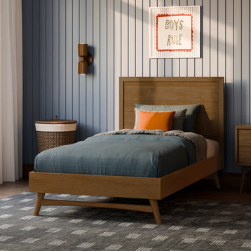 M15969NL,Babyletto Kids,Palma Twin Bed in Natural Walnut