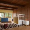 M15976HYW,Babyletto Kids,Palma Mid-Century House Twin Bed in Honey and White
