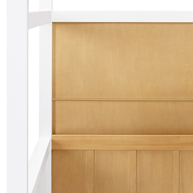 M15976HYW,Babyletto Kids,Palma Mid-Century House Twin Bed in Honey and White