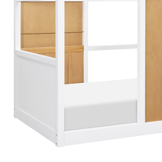 M15976HYW,Babyletto Kids,Palma Mid-Century House Twin Bed in Honey and White