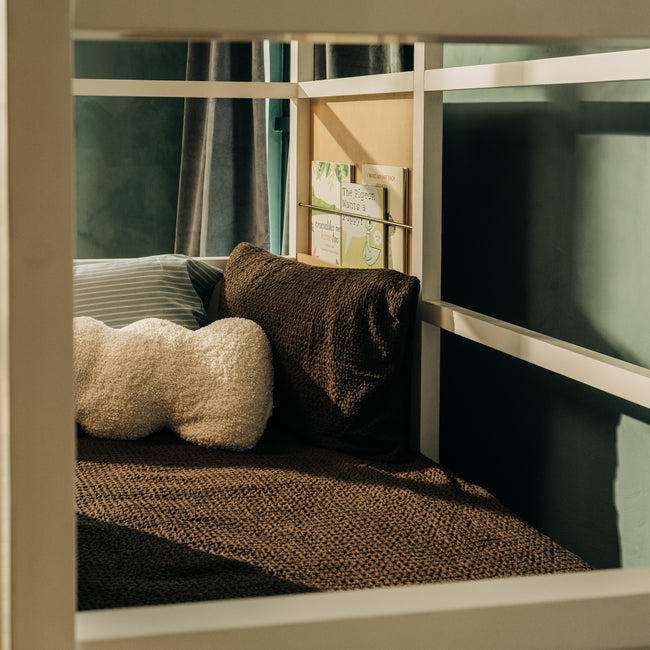 M15976HYW,Babyletto Kids,Palma Mid-Century House Twin Bed in Honey and White