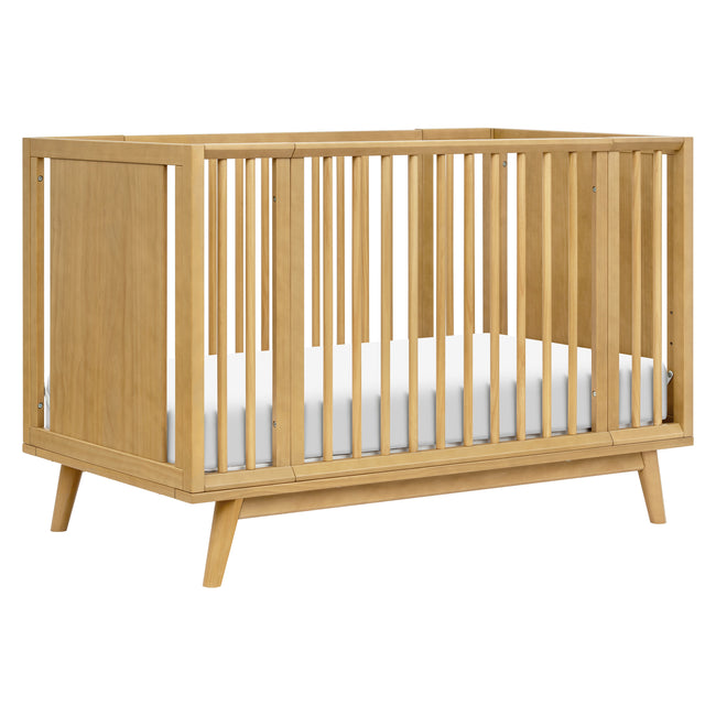 M15980HY,Babyletto,Palma 8-in-1 Convertible All-Stages® Crib w/ Bassinet & Toddler Bed Kits in Honey