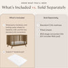 M15980NL,Babyletto,Palma 8-in-1 Convertible All-Stages® Crib w/ Bassinet & Toddler Bed Kits in Natural Walnut