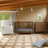 M15980NL,Babyletto,Palma 8-in-1 Convertible All-Stages® Crib w/ Bassinet & Toddler Bed Kits in Natural Walnut