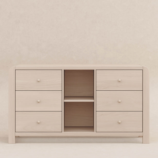 M18416NX,Babyletto Kids,TipToe 6-Drawer Assembled Dresser with Cubbies in Washed Natural