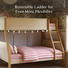 M18495TPEHY,Babyletto Kids,TipToe Twin-Over-Full Bunk Bed in Taupe and Honey