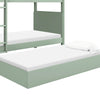 M19173LS,The MDB Family,TipToe Twin Storage Trundle Bed in Light Sage