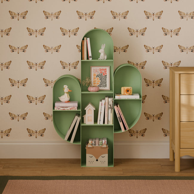 M20011SGR,Babyletto Kids,Cactus Bookcase in Sage Green