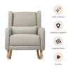 M20687PGETL,Babyletto,Kai Rocker in Performance Grey Eco-Twill w/Light Legs