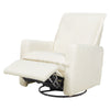 M20977CMSG,Babyletto,Cali Flange Gliding Swivel Recliner in Cream Shearling