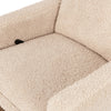 M20977CSG,Babyletto,Cali Flange Gliding Swivel Recliner in Chai Shearling