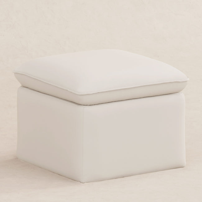 M20985PCMEW,Babyletto,Cali Storage Ottoman in Performance Cream Eco-Weave