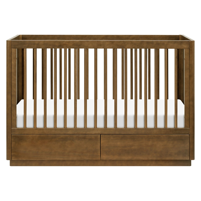 M21601NL,Babyletto,Bento 3-in-1 Convertible Storage Crib w/Toddler Bed Conversion Kit in Natural Walnut