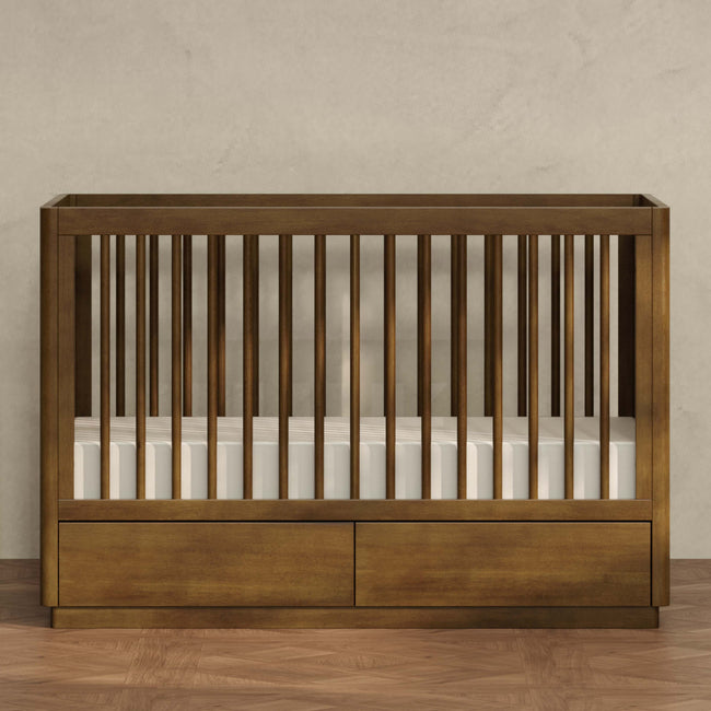 M21601NL,Babyletto,Bento 3-in-1 Convertible Storage Crib w/Toddler Bed Conversion Kit in Natural Walnut