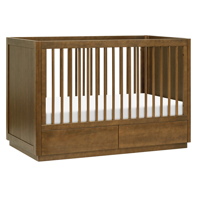 M21601NL,Babyletto,Bento 3-in-1 Convertible Storage Crib w/Toddler Bed Conversion Kit in Natural Walnut