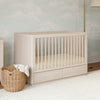 M21601NX,Babyletto,Bento 3-in-1 Convertible Storage Crib w/Toddler Bed Conversion Kit in Washed Natural
