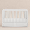M21601W,Babyletto,Bento 3-in-1 Convertible Storage Crib w/Toddler Bed Conversion Kit in White