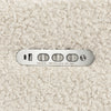M23082ATLB,Babyletto,Sigi Pro Power Glider Recliner w/ Power Lumbar in Almond Teddy Loop w/Light Wood Base